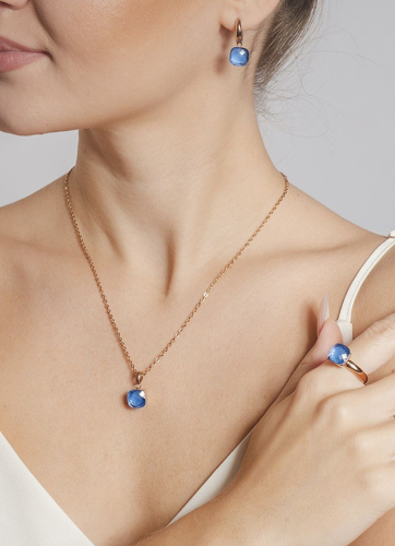 Фото Кольцо Firenze Qudo 612122 BL/RG