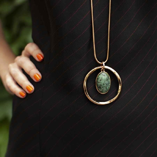 Фото Колье SERPENTINE STONE Elegia Fiore Luna LN5134 G/G