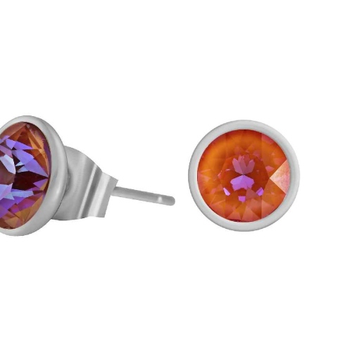 Фото Пусеты Orange Glow Delite Kristal Fiore Luna SWE298 OGD S