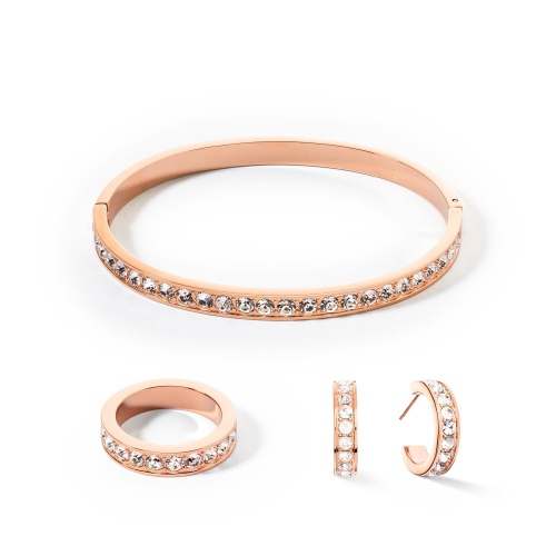 Фото Кольцо Crystal-Rose gold Coeur de Lion 0131/40-1822 56