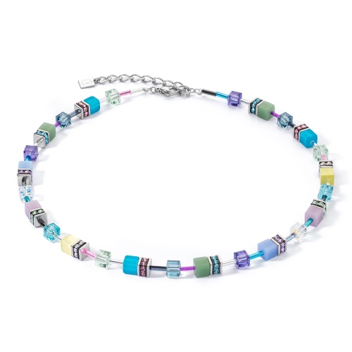 Фото Колье Multicolour Pastel Silver Coeur de Lion 2838/10-1580