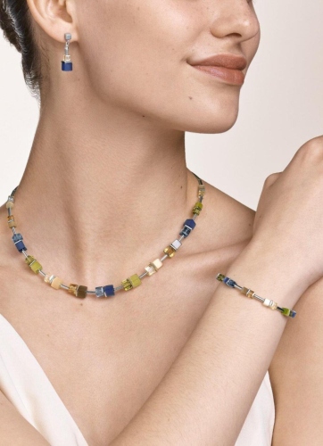 Фото Колье Blue-Brown-Olive Coeur de Lion 5020/10-0750