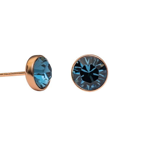 Фото Пусеты Denim Blue Kristal Fiore Luna SWE297 DB RG