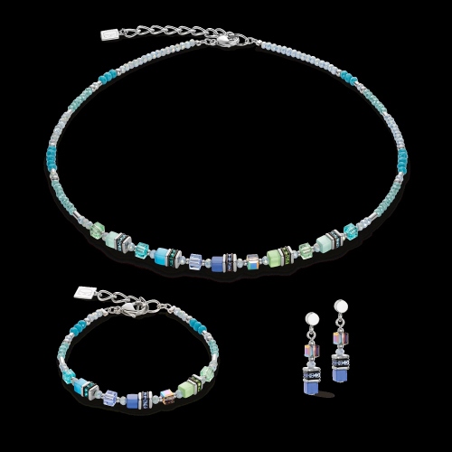 Фото Серьги Blue-Green Coeur de Lion 4562/21-0705