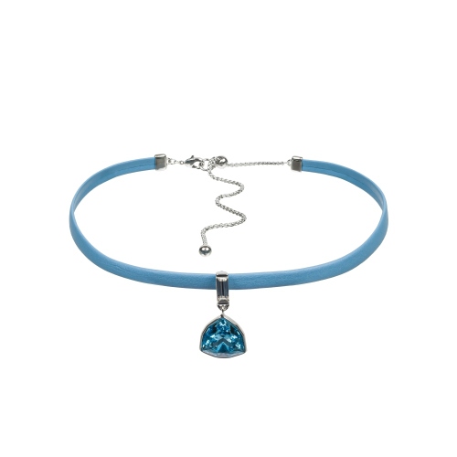 Фото Колье Aquamarine / Sky Blue Leather Kristal Fiore Luna B2110SW-N06.22 BL/S