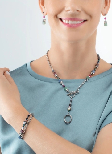 Фото Колье Multicolour Gemstone Coeur de Lion 4709/10-1561