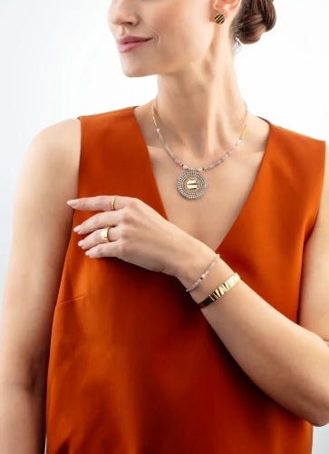 Фото Серьги Round Wave Gold Coeur de Lion 0143/21-1600