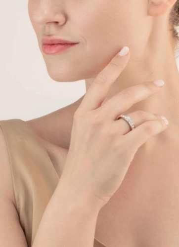 Фото Кольцо Crystal-Silver Coeur de Lion 0131/40-1817 54