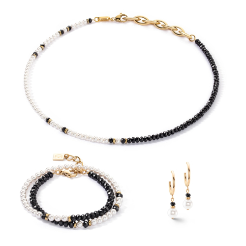 Фото Серьги Black-White Coeur de Lion 4311/21-1314