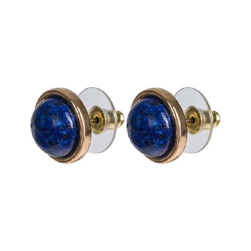 Фото Пусеты NATURAL LAPIS Elegia Fiore Luna LE1106 BL/G