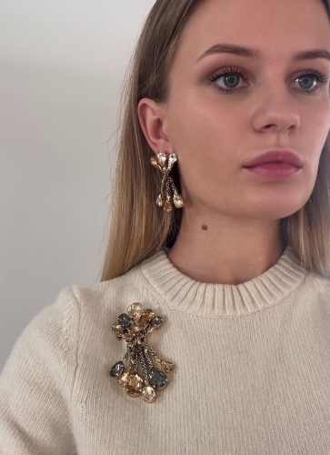 Фото Брошь "Хромосомы" Claudio Canzian CC00211106 brown