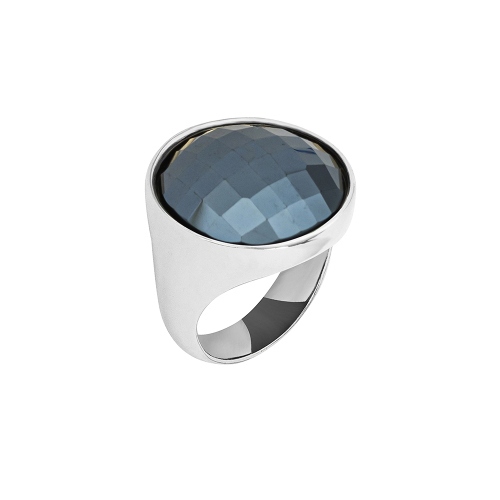 Фото Кольцо pearl black agate 18 мм Possebon K1155.4/18.0 BW/S