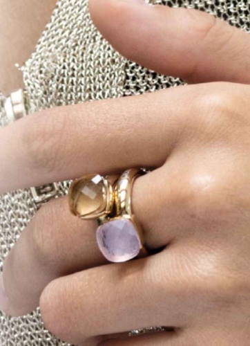 Фото Кольцо Firenze Rose Water Opal 16.5 мм Qudo 611823 R/RG