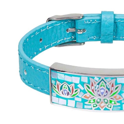 Фото Браслет на бирюзовом кожанном ремешке Fiore Luna Classic Fiore Luna CB03596-6A