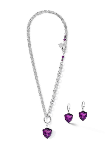 Фото Серьги Magic Crystal Amethyst Coeur de Lion 5054/20-0824