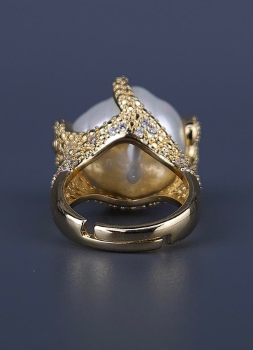 Кольцо Madreperla MP02001029 gold/white