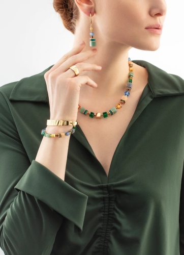 Фото Колье Green-Blue-Peach Coeur de Lion 3039/10-0551