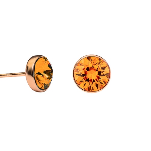 Пусеты Topaz Fiore Luna SWE297 TZ RG