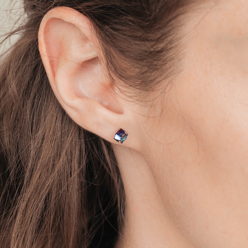 Фото Пусеты Crystal Blue Fiore Luna Classic SWE0127/1 B G