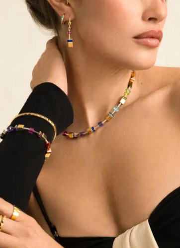 Фото Серьги Multicolour Rainbow-Gold Coeur de Lion 3015/20-1535