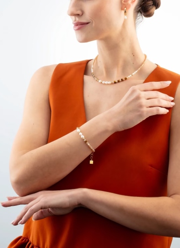 Фото Серьги Brown-Beige Coeur de Lion 1135/21-1110