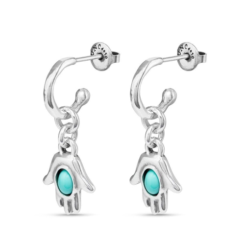 Фото Серьги HAMSA с серебром UNOde50 PEN0906TQSMTL0U