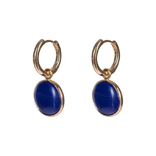 Фото Серьги NATURAL LAPIS Elegia Fiore Luna LE1116 BL/G
