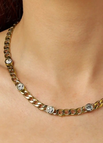 Фото Колье Dyrberg Kern AGNESE SG CRYSTAL 390118 G