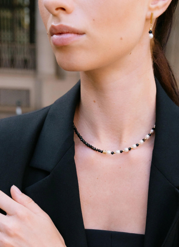 Фото Колье Black-White Coeur de Lion 4313/10-1314