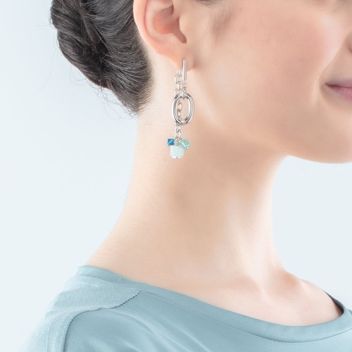 Фото Серьги Blue-Silver Coeur de Lion 4521/21-0717