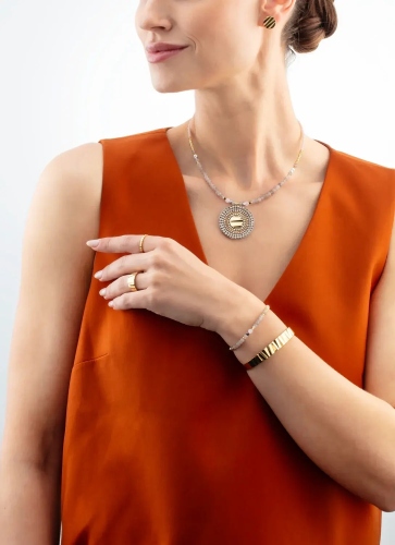 Фото Браслет Amulet Modern Future gold beige Coeur de Lion 2036/30-1016