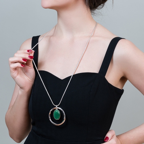 Фото Колье GREEN AVENTURINE GREEN AVENTURINE Fiore Luna LN5132 G/S