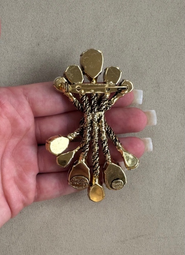 Фото Брошь "Хромосомы" Claudio Canzian CC00211106 red