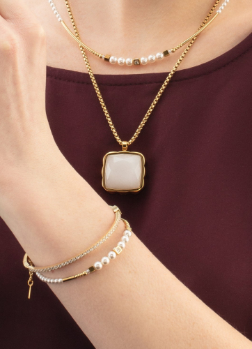 Фото Браслет Shimmering Princess Pearls White-Gold Coeur de Lion 4312/30-1416