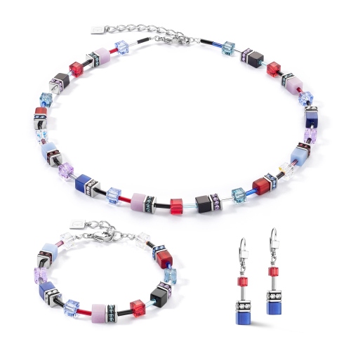 Фото Серьги GeoCUBE Iconic silver-royal Coeur de Lion 2838/20-0330