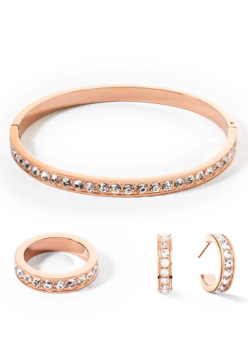 Фото Кольцо Crystal-Rose gold Coeur de Lion 0131/40-1822 56