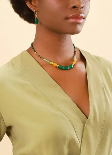 Фото Колье Agata verde Nature Bijoux NB24.1-15CP42942