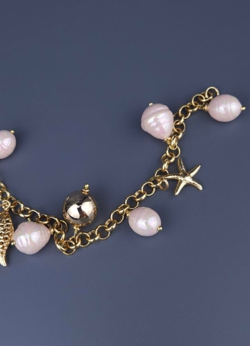 Фото Браслет Madreperla MP02004007 gold/pink