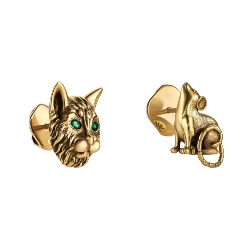 Фото Серьги пусеты GATTO E TOPO Fiore di Firenze OR3202