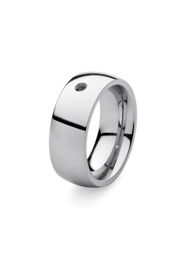 Фото Кольцо - база Basic big silver 16.5 мм Qudo 627001 S