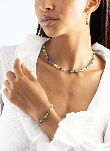 Фото Серьги Green-Turquoise Coeur de Lion 4243/20-0506