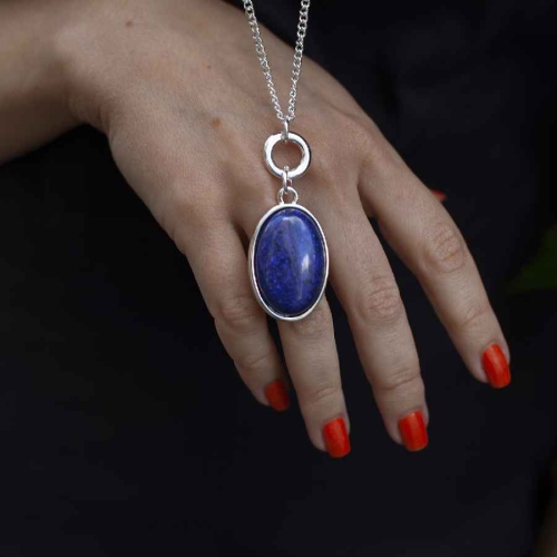 Фото Колье NATURAL LAPIS Elegia Fiore Luna LN5152 BL/S