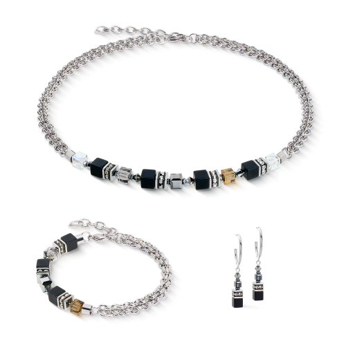 Фото Колье Black-Silver Coeur de Lion 3021/10-1317