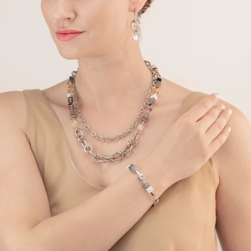 Фото Колье Grey-Beige Coeur de Lion 4520/10-1210