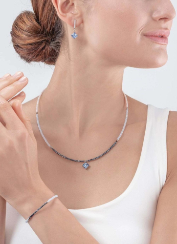 Фото Колье Light Blue-Silver Coeur de Lion 6006/10-0741