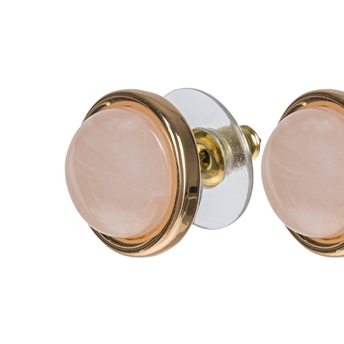 Фото Пусеты ROSE QUARTZ Elegia Fiore Luna LE1108 R/G