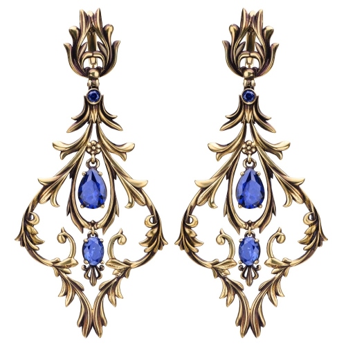Фото Серьги LAMPADARI Fiore di Firenze OR1540 TANZANITE