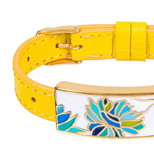 Фото Браслет на желтом кожанном ремешке Fiore Luna Classic Fiore Luna CB03599-24A
