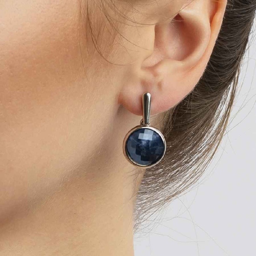 Фото Серьги pearl sodalite Possebon A1993.22 BL/S
