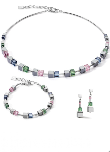 Фото Серьги Blue-Green-Lilac Coeur de Lion 5020/21-0754